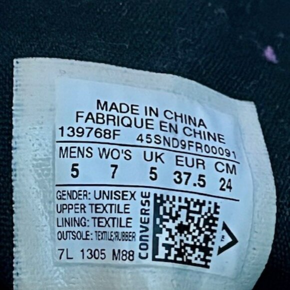 Converse Unisex Chuck Taylor All Star Flag Hi Top - White/Chili Pepper/Navy - 7 - Picture 15 of 15